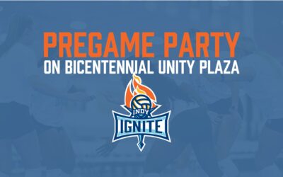 See Indy Ignite Pro Volleyball Players in Action at the Pregame Party Before the Aug. 16 Indiana Fever Game